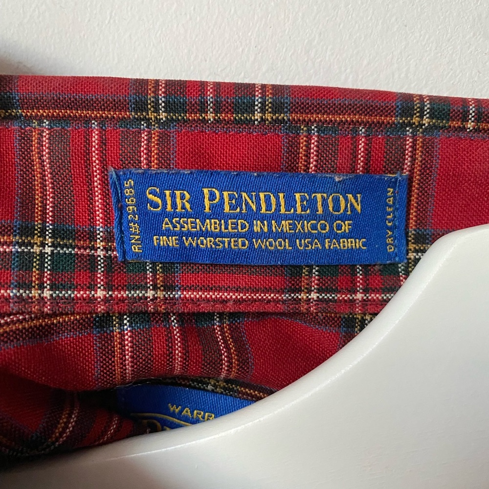 Pendleton Red Flannel Size Medium - image 4